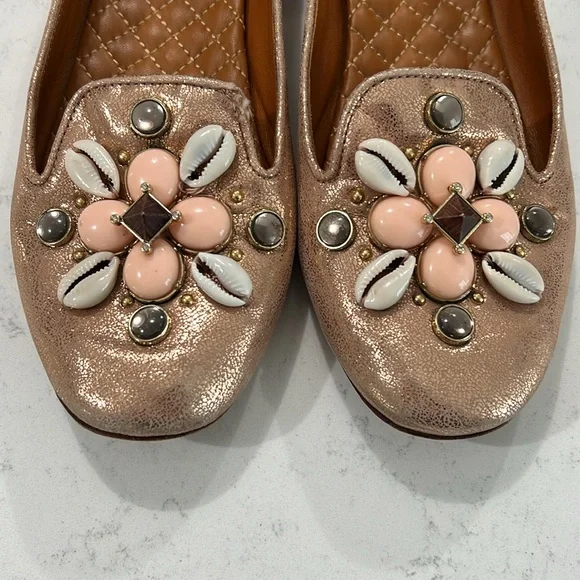 Tory Burch Blaise Copper Loafers - Picture 3 of 8